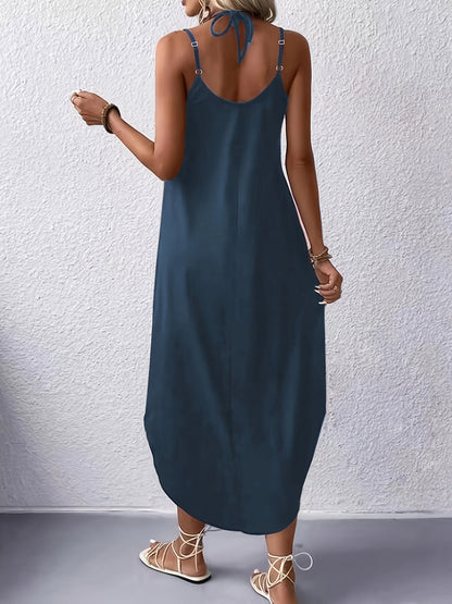 Sophie™ I Spaghetti Strap V-neck Loose Cami Dress