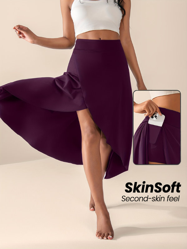 Serena™ | High-Waisted Split Skort