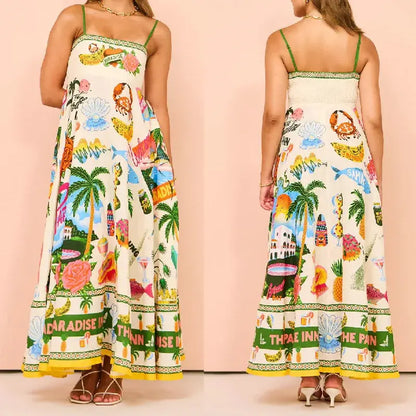 Elsie™ | Boho Floral Maxi Dress