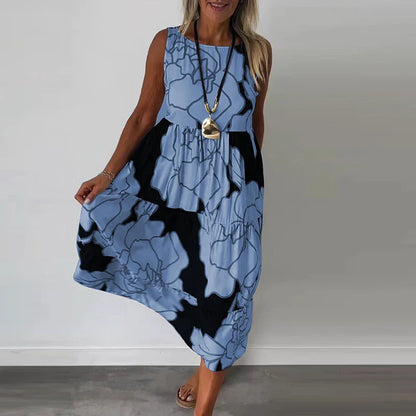 Caitlyn™ | Sleeveless Floral Maxi Dress