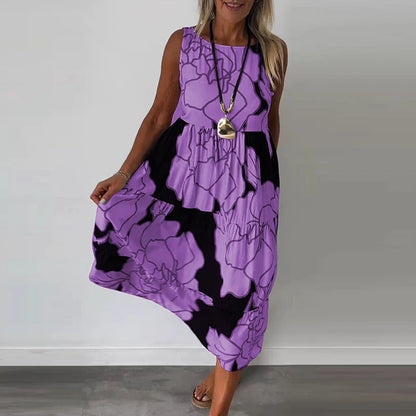 Caitlyn™ | Sleeveless Floral Maxi Dress