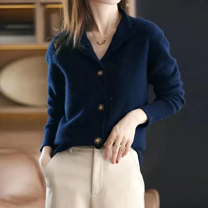 Laure™ | Classic Cashmere Cardigan