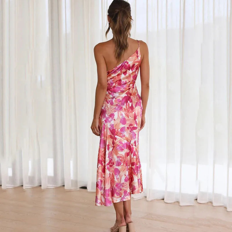 Keshet™ | Off-Shoulder Floral Midi Dress