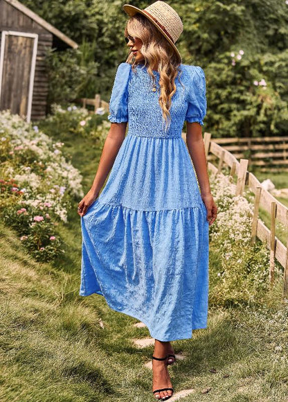 Isla™ | Romantic Smocked Maxi Dress