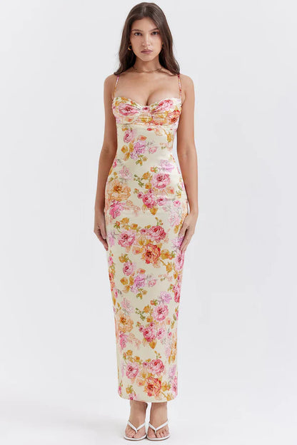 Marjolein - Floral Dress with Split