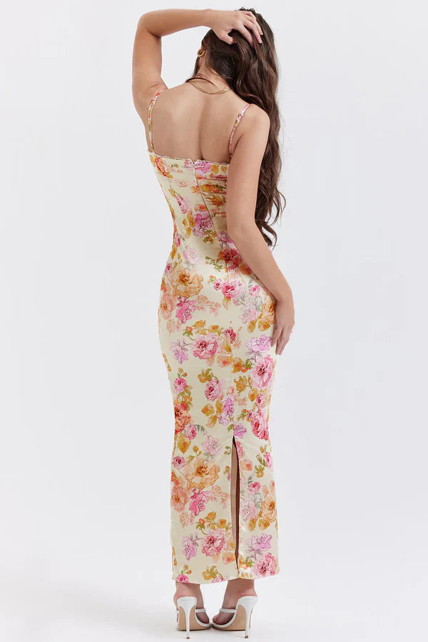 Marjolein - Floral Dress with Split