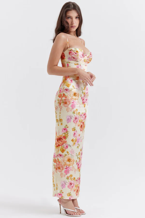 Marjolein - Floral Dress with Split