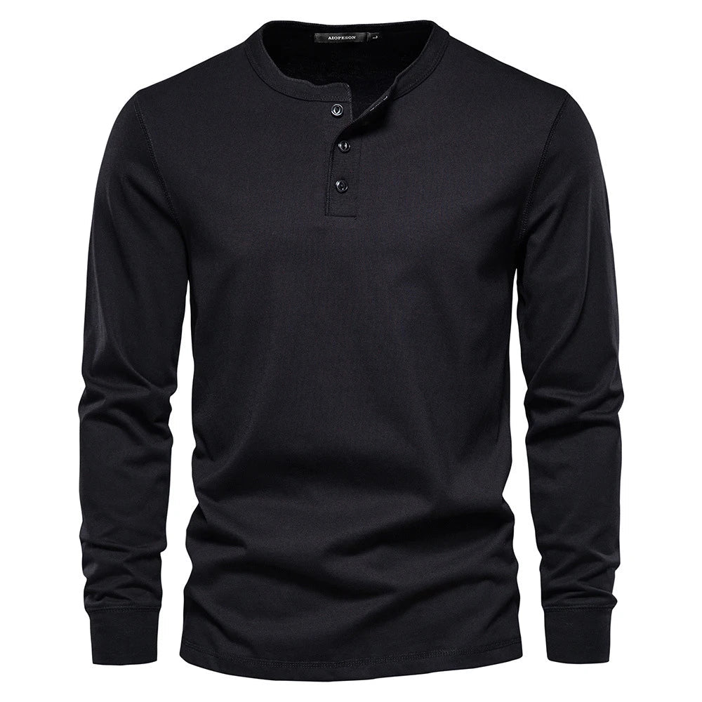 Justin™ | Premium Henley Shirt