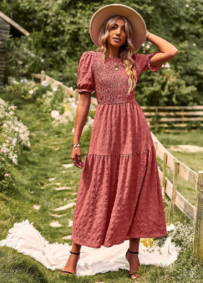 Isla™ | Romantic Smocked Maxi Dress