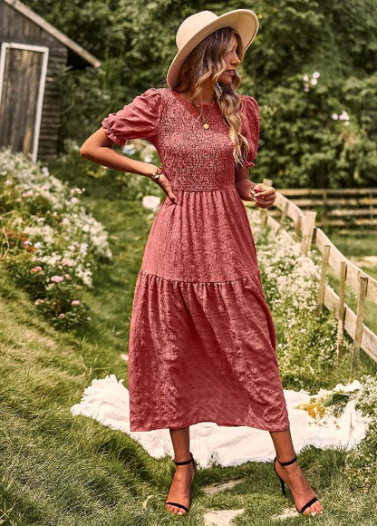 Isla™ | Romantic Smocked Maxi Dress