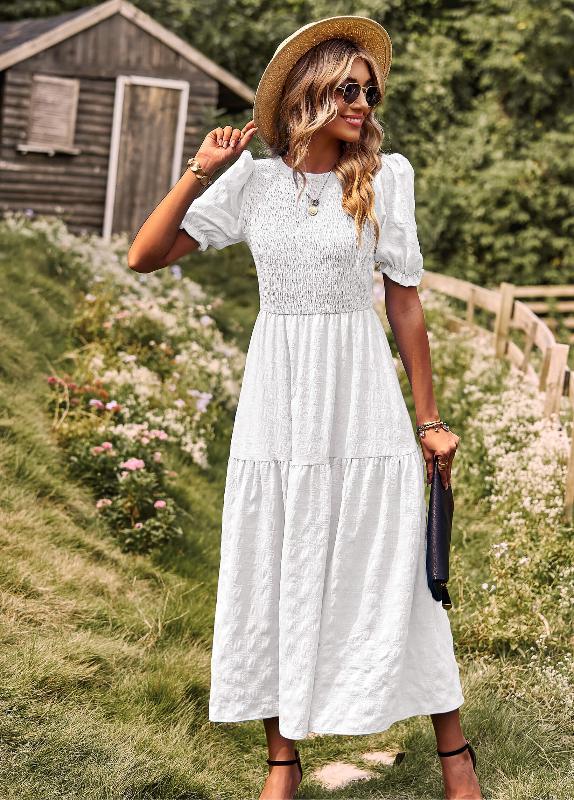 Isla™ | Romantic Smocked Maxi Dress